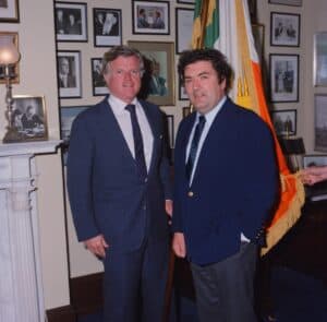 Ted Kennedy and John Hume in the United States in the 1980s